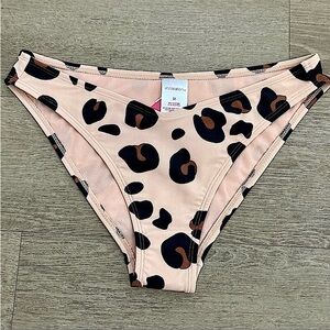 Xhilaration Pink Leopard Print Bikini Bottoms